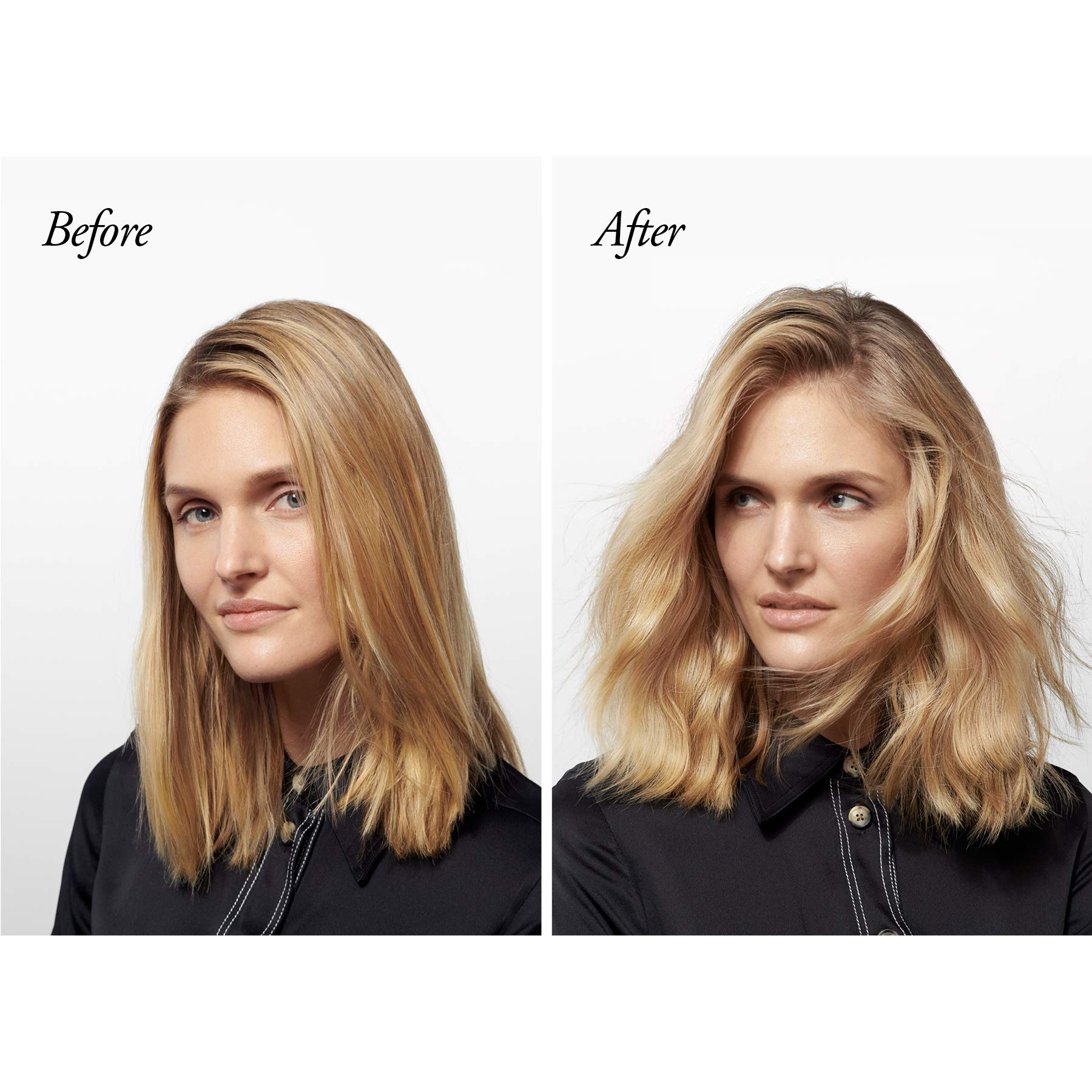 Oribe Dry Texturizing Hairspray before and after