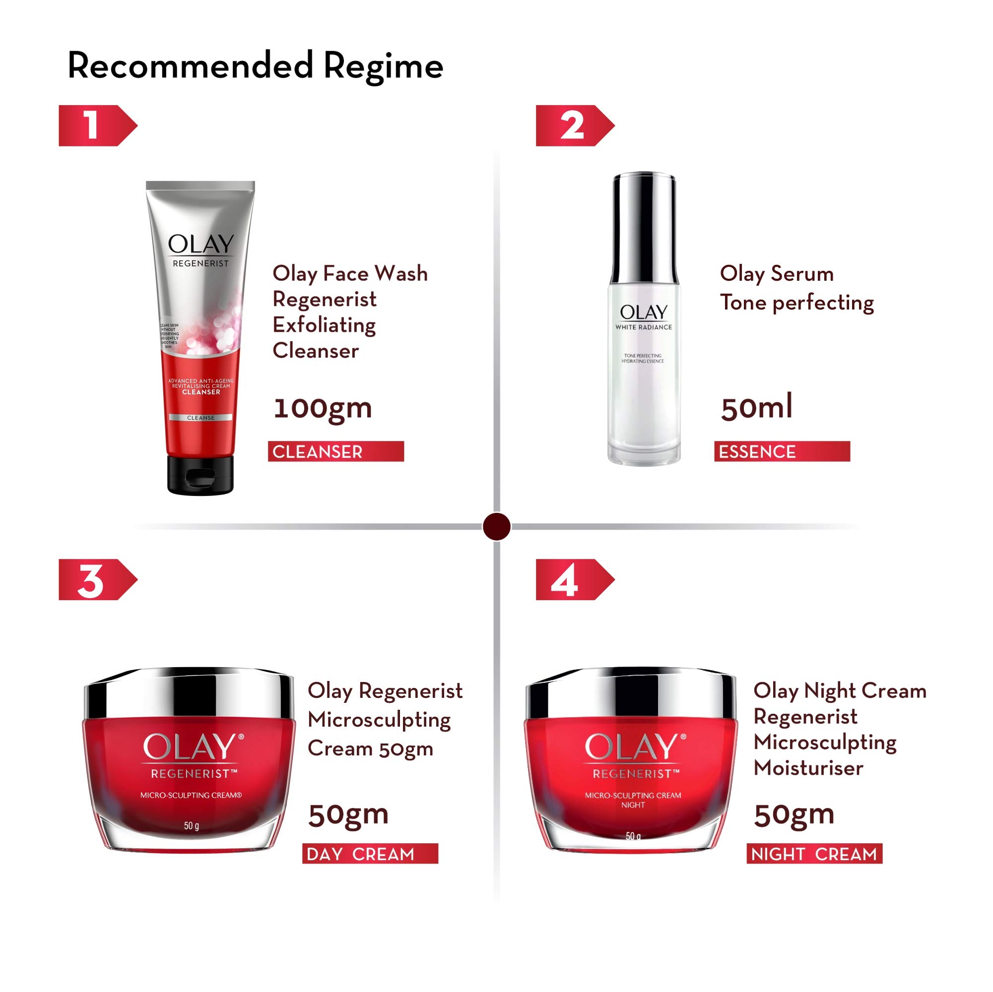 Olay Regenerist Microsculpting Day Cream in two items