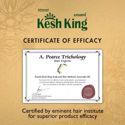 Kesh King Ayurvedic Anti Hairfall Hair Oil | Hair Growth Oil| Reduces Hairfall |21 Natural Ingredients | Grows New Hair With Bhringraja, Amla And Brahmi - 300 Ml